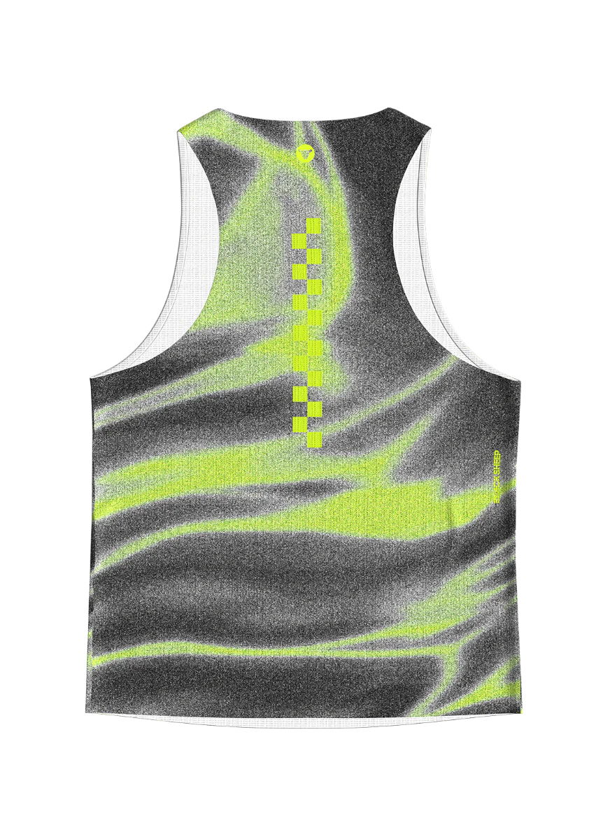 Men's FlyMesh Singlet - Black Acid - Image 4