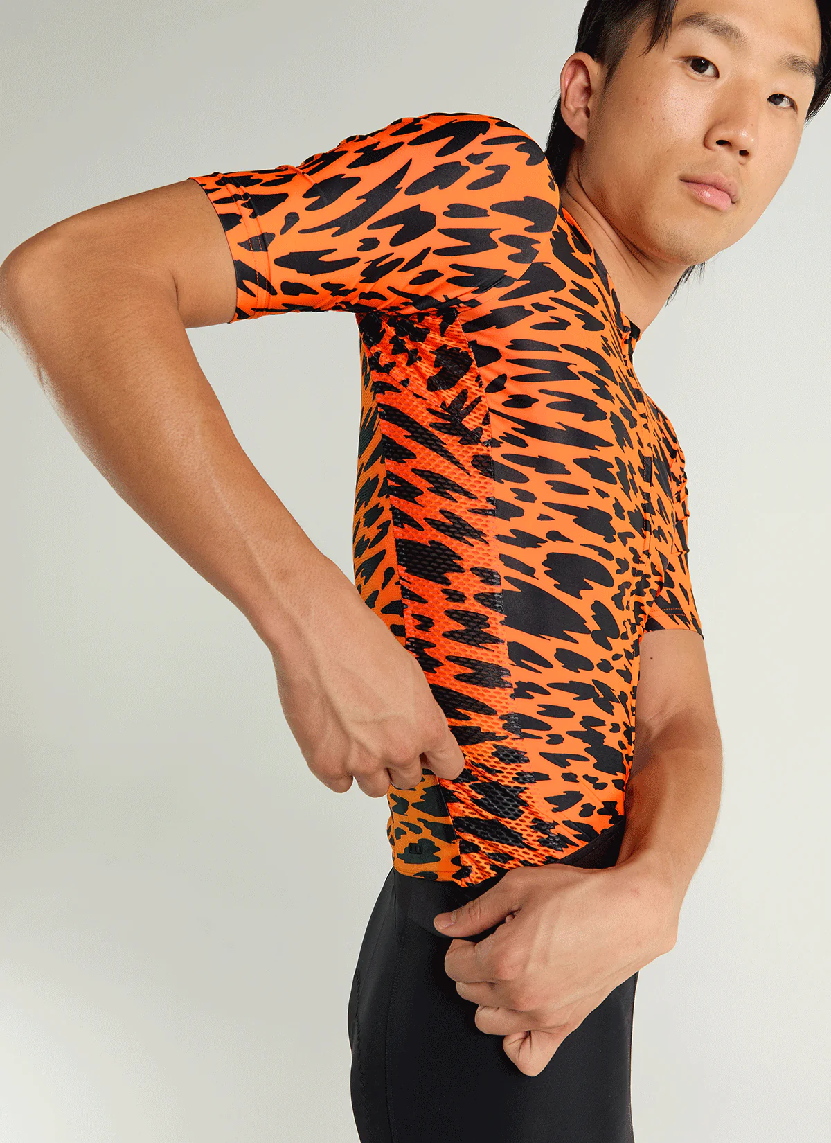 Men's Team SS Jersey - Neon Orange - Image 3
