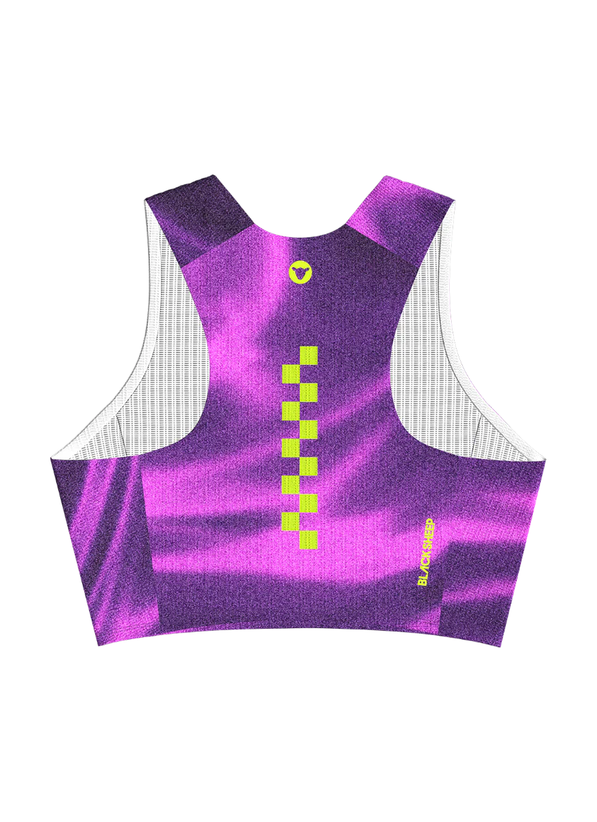 Women's FlyMesh Cropped Singlet - Aura Acid - Image 3