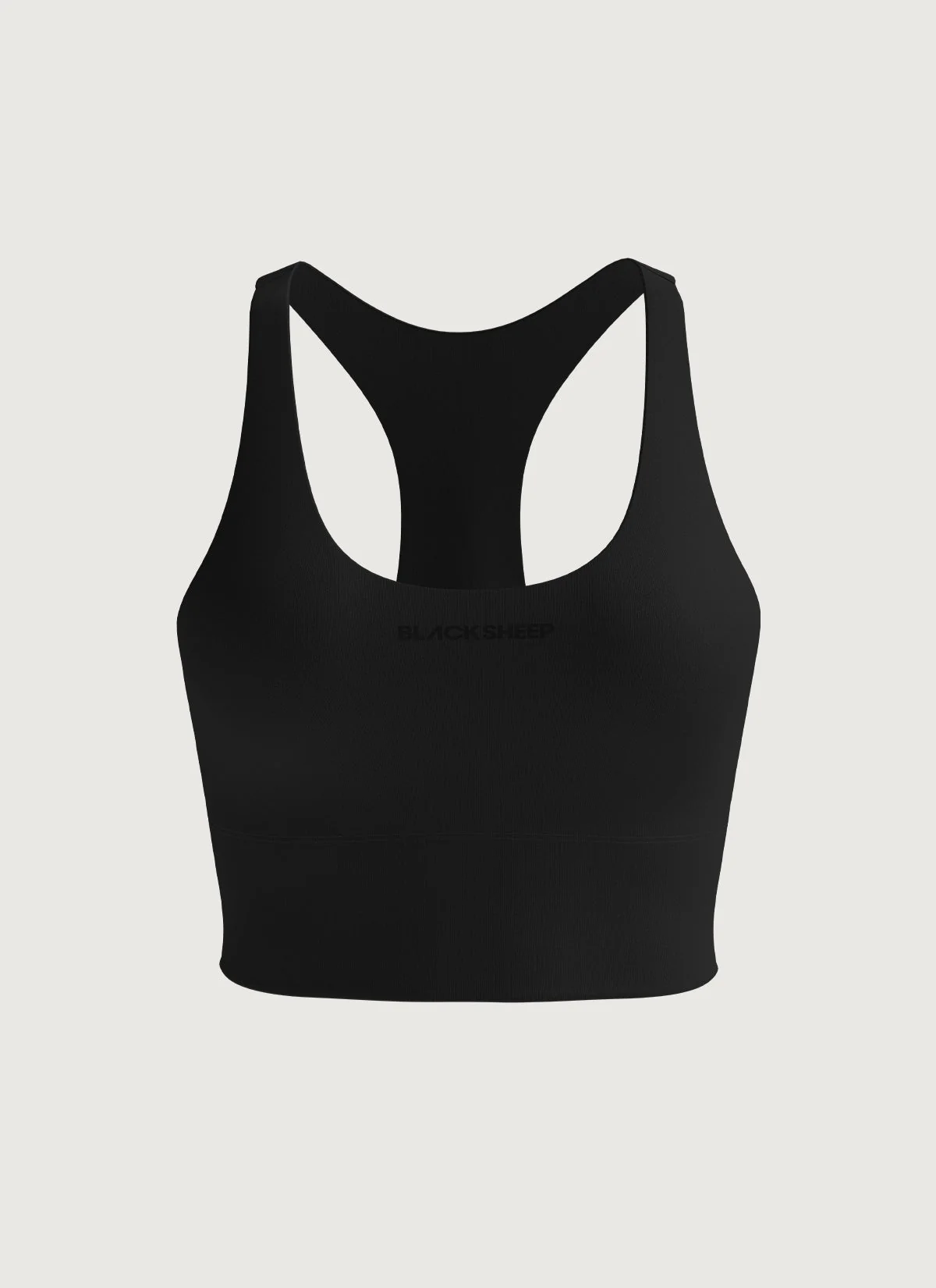 Women's Long Line Padded Crop - Black