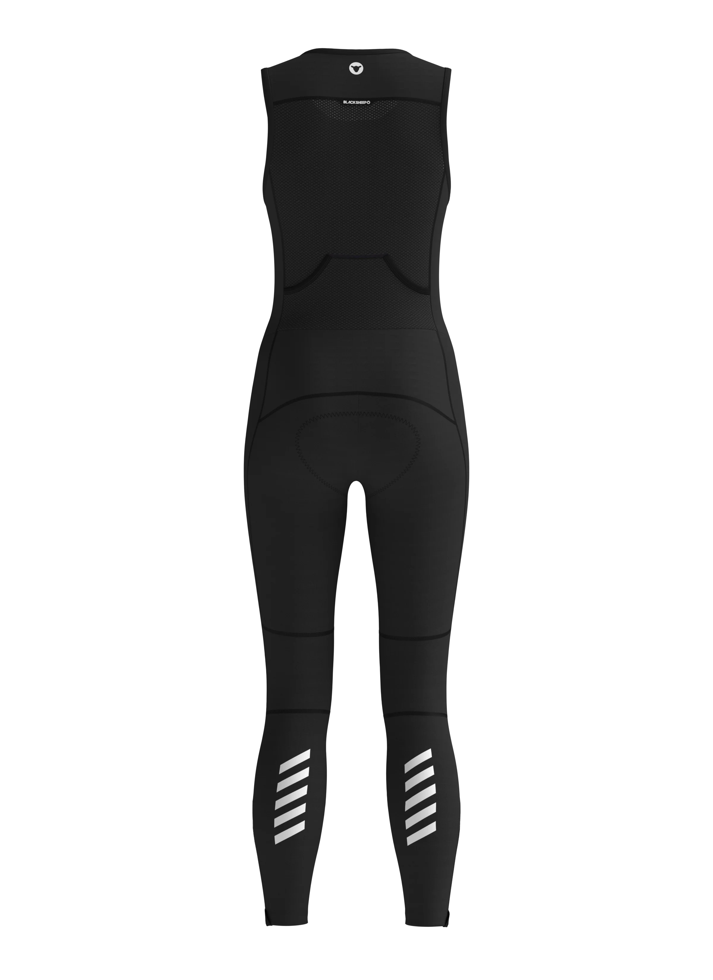 Women's ThermoFleece Bib Tights 3.0 - Black - Image 3